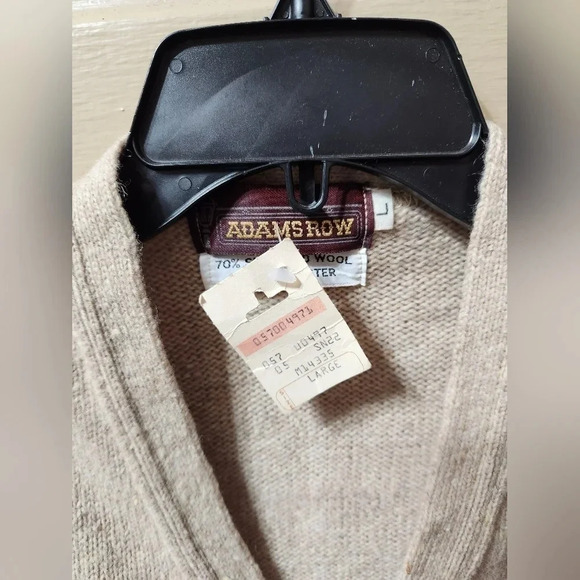 Adams Row Vintage Men's Shetland Wool Blend Grandpa Vest - Picture 5 of 7